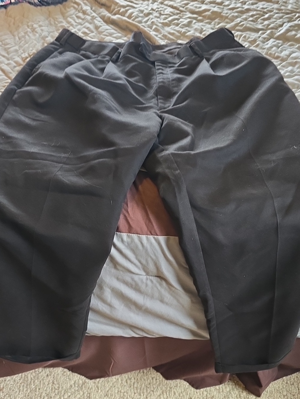 Savane Black Men's Dress Trousers